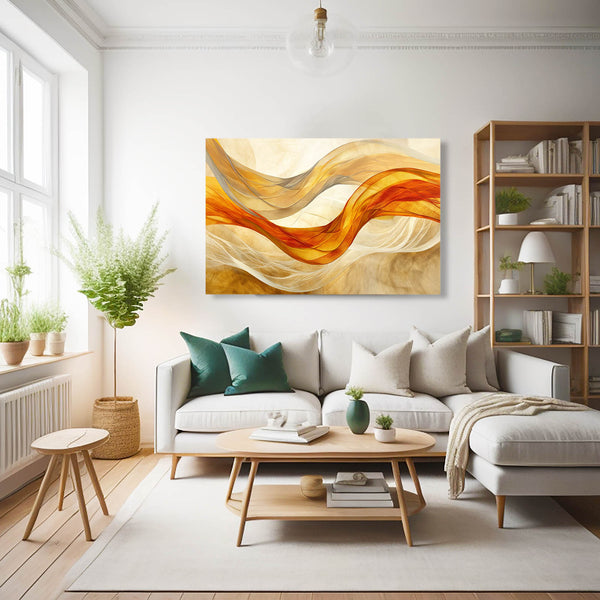 Gold Waves Mexican Wall Art | MusaArtGallery™