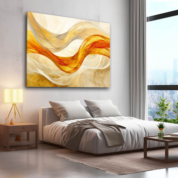 Gold Waves Mexican Wall Art | MusaArtGallery™