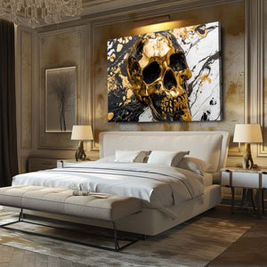 Gold Wild Skull Art | MusaArtGallery™
