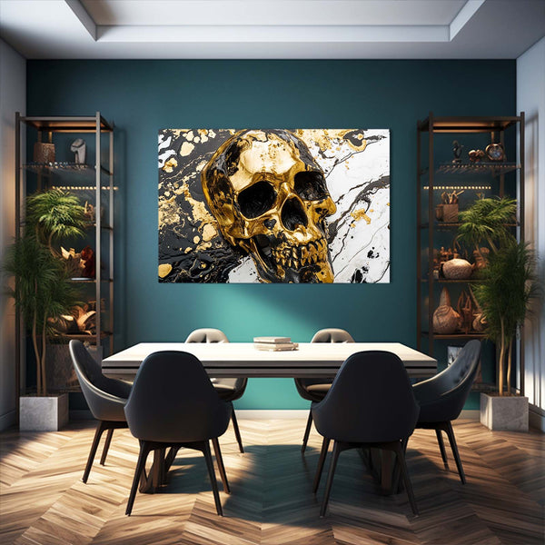 Gold Wild Skull Art | MusaArtGallery™