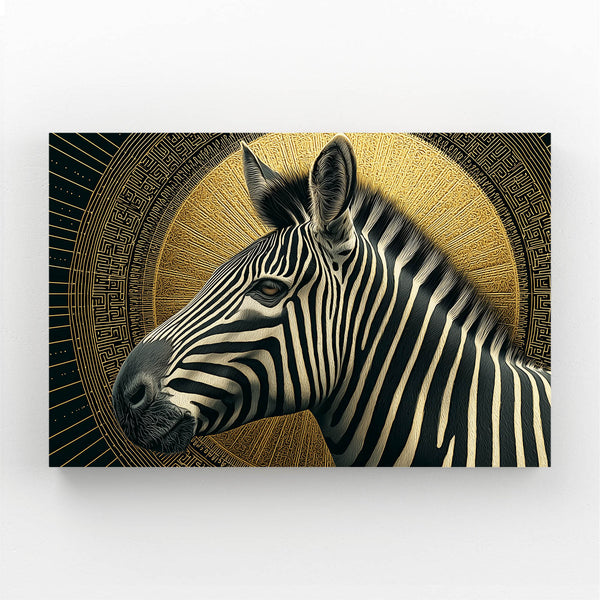 Gold Zebra Art