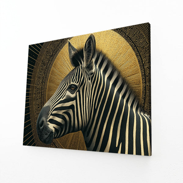 Gold Zebra Art