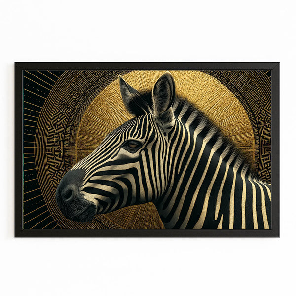 Gold Zebra Art