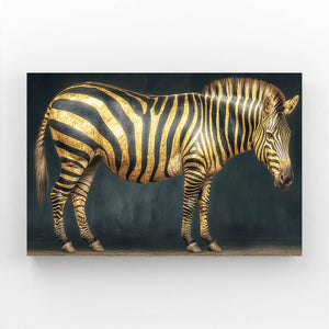 Gold Zebra Wall Art