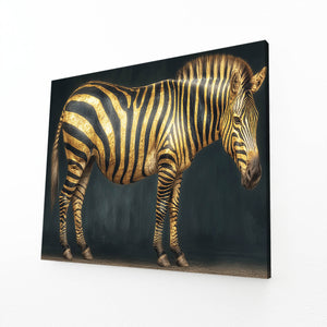 Gold Zebra Wall Art