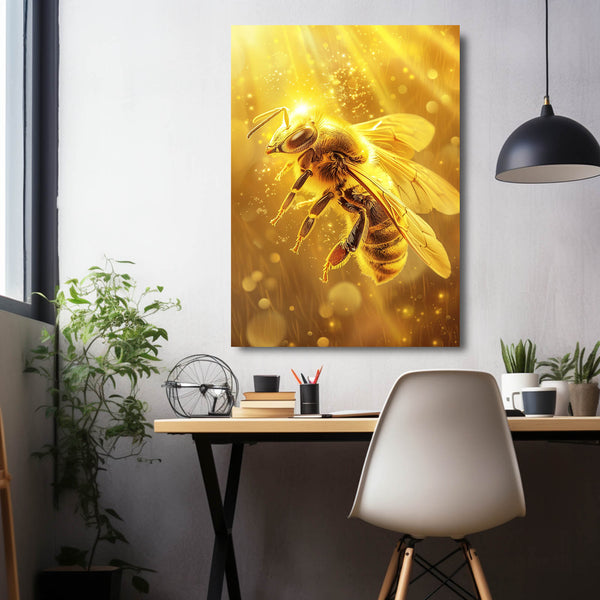 Golden Aura Bee Art | MusaArtGallery™