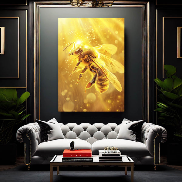 Golden Aura Bee Art | MusaArtGallery™