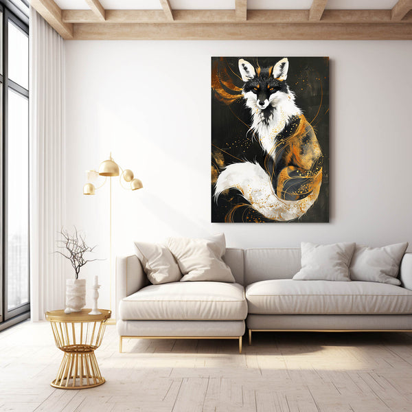 Golden Aura Fox Art | MusaArtGallery™