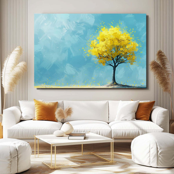 Golden Bloom Tree Art | MusaArtGallery™