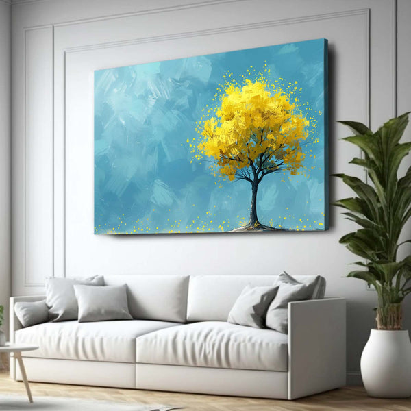 Golden Bloom Tree Art | MusaArtGallery™