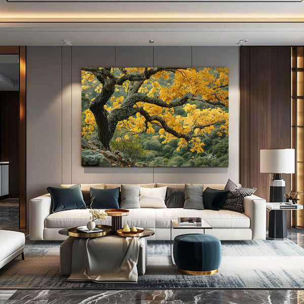 Golden Branches Tree Art | MusaArtGallery™