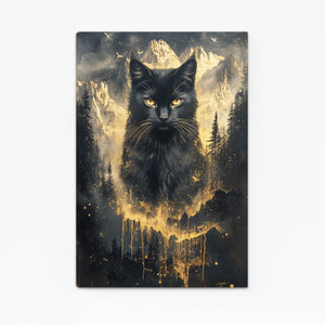 Golden Cat Wall Art
