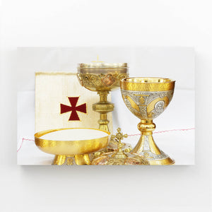 Golden Chalice Christian Wall Art | MusaArtGallery™