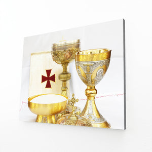 Golden Chalice Christian Wall Art | MusaArtGallery™