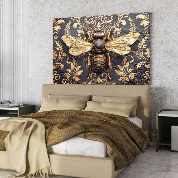 Golden Elegance Bee Art | MusaArtGallery™