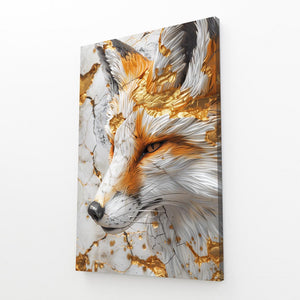 Golden Elegance Fox Art | MusaArtGallery™