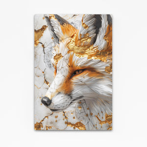 Golden Elegance Fox Art | MusaArtGallery™