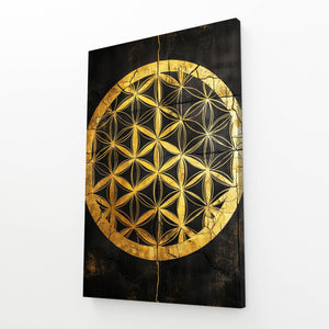 Golden Flower Of Life Art