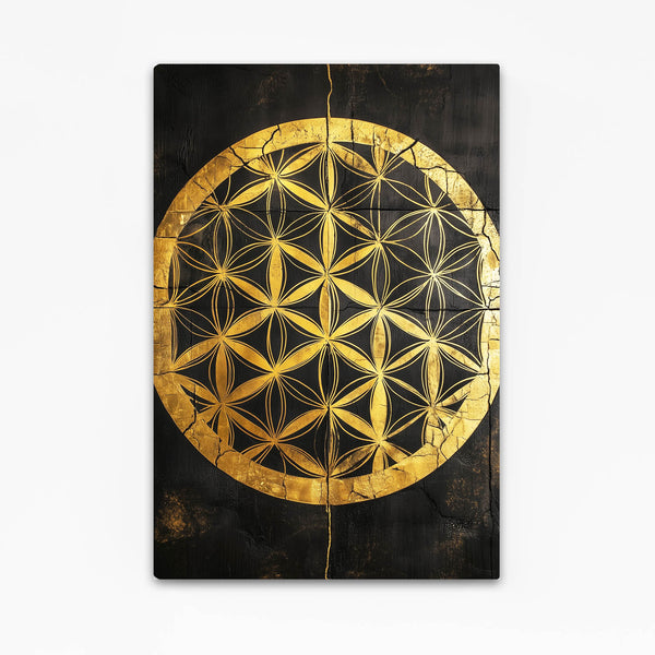 Golden Flower Of Life Art