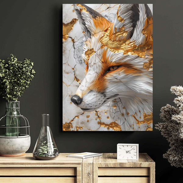 Golden Fox Elegance | MusaArtGallery™