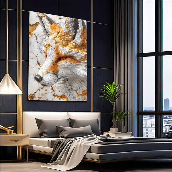 Golden Fox Elegance | MusaArtGallery™