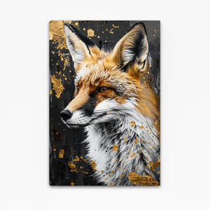 Golden Fox Portrait Fox Art | MusaArtGallery™