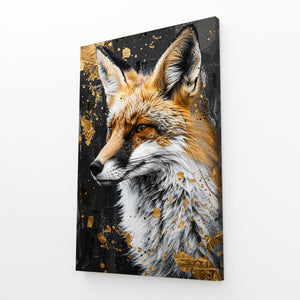 Golden Fox Portrait Fox Art | MusaArtGallery™