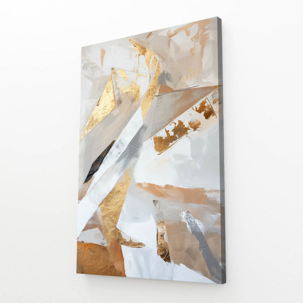 Golden Fragments Abstract Art | MusaArtGallery™