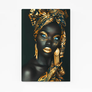 Golden Gaze Cool Wall Art | MusaArtGallery™