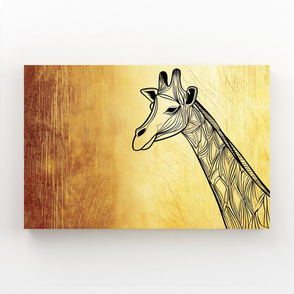 Golden Giraffe Print