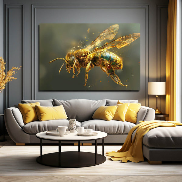 Golden Gleam Bee Art | MusaArtGallery™