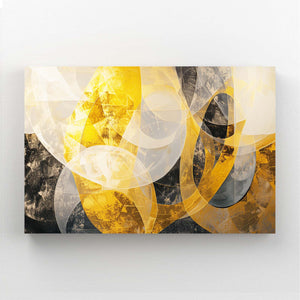 Golden Harmony Abstract Art | MusaArtGallery™