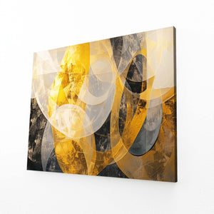 Golden Harmony Abstract Art | MusaArtGallery™