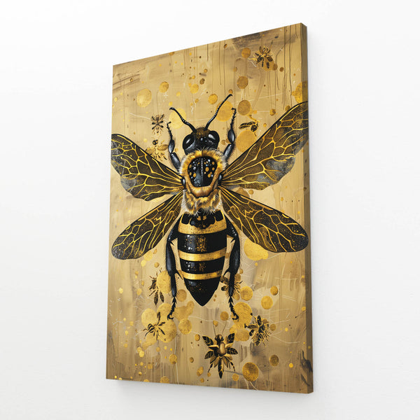 Golden Harmony Bee Art | MusaArtGallery™