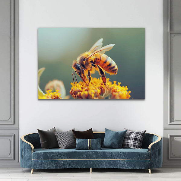 Golden Harvest Bee Art | MusaArtGallery™