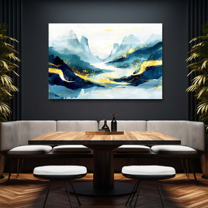 Golden Horizon Abstract Art | MusaArtGallery™