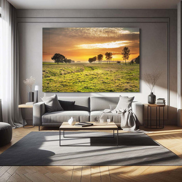 Golden Horizon Sunset Art | MusaArtGallery™