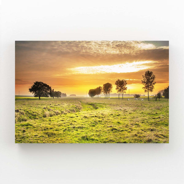 Golden Horizon Sunset Art | MusaArtGallery™