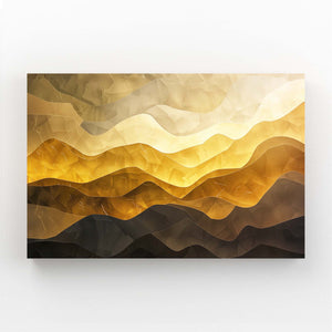 Golden Horizons Abstract Art | MusaArtGallery™