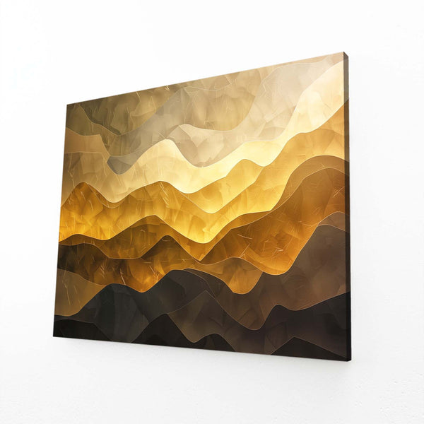 Golden Horizons Abstract Art | MusaArtGallery™