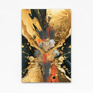 Golden Inferno Abstract Art | MusaArtGallery™