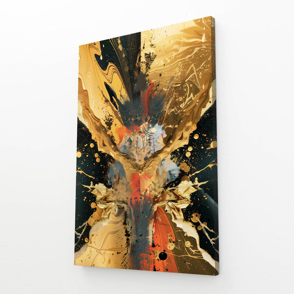 Golden Inferno Abstract Art | MusaArtGallery™