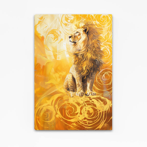 Golden Lion Wall Art | MusaArtGallery™