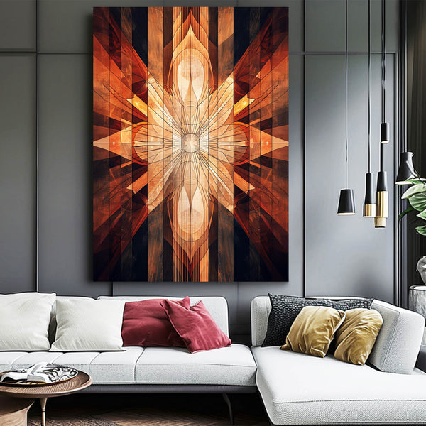 Golden Mandala Abstract Art | MusaArtGallery™