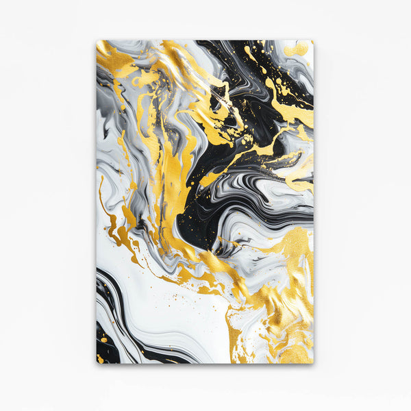 Golden Marble Abstract Art | MusaArtGallery™