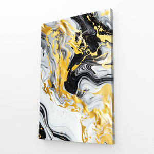 Golden Marble Abstract Art | MusaArtGallery™