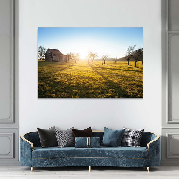 Golden Meadows Sunset Art | MusaArtGallery™