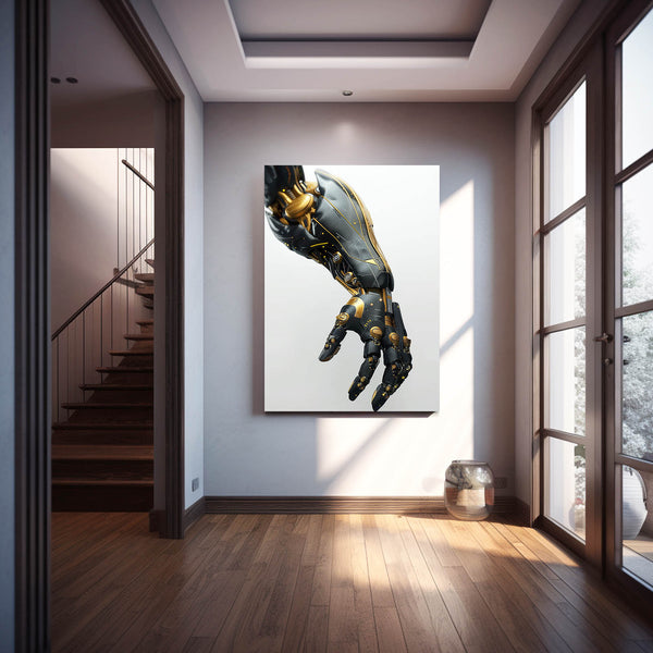 Golden Mech Cyberpunk Art | MusaArtGallery™