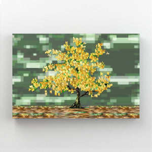 Golden Mosaic Tree Art | MusaArtGallery™