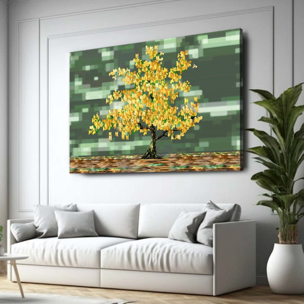 Golden Mosaic Tree Art | MusaArtGallery™